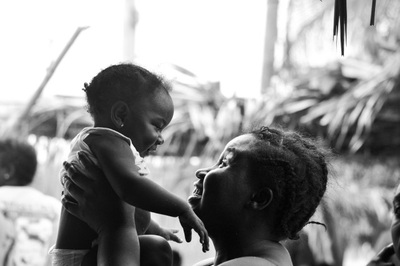 Garifuna mother and baby
